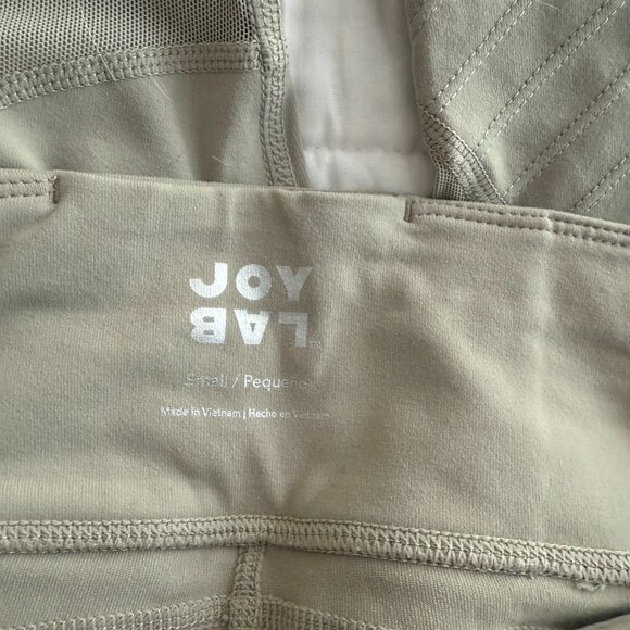JoyLab cropped leggings light green / tan with mesh size small new without tags - Picture 5 of 10